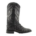 thumbnail image 2 of FERRINI Men's Bronco Square Toe Boots, Color: Black, Size: 9.5-D, 2 of 5