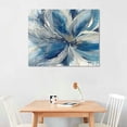 thumbnail image 2 of Nawypu Blue and Gold Flower Wall Art with Frame For Living Room-Framed Canvas Prints For Bedroom-Large Modern Abstract Pictures for Office Kitchen and Home Decorations, 2 of 6