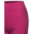 thumbnail image 4 of A2Y Women's Basic Solid Premium Cotton High Rise Bike Shorts Magenta 2XL, 4 of 6