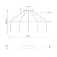 thumbnail image 2 of CNL5AC-WH-Kuzco Lighting-Marquee - 5 Light Port Linear Canopy-1 Inches Tall and 0.63 Inches Wide-White Finish, 2 of 2