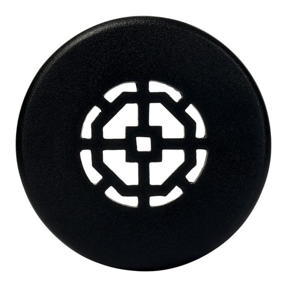 Achtek 3" Duct Opening Solid Cast Aluminum Round Grille ( 4-1/2" Round Overall) | Powder Coated Black - Without Screw Holes For Floor