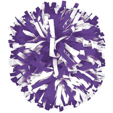 2 Color Plastic Instock Cheerleading Pom Purple