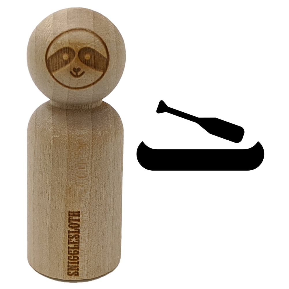 Brain Doodle Rubber Stamp - 1/2 Inch Mini Stamp For Planners, Journals & Crafts (Sniggle Sloth Design)