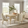 thumbnail image 2 of Martha Stewart Bella Farmhouse Solid Wood Parsons Dining Table in Natural, 2 of 9
