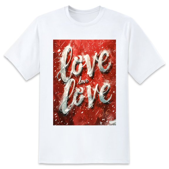 Basic Oversize Tees For WomenLove Loose Boyfriend Shirts Casual Blouse round neck