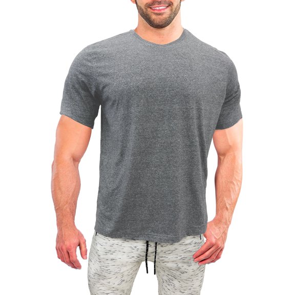North Hudson, Men's Short Sleeve, Grindle Jersey, Crew Neck Tee Shirt , with contrast collar