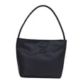 thumbnail image 2 of Bolso de hombro de nailon para mujer, bolso de viaje, elegante y ligero, bolso de mano para mujer Negro, 2 of 7