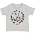 thumbnail image 3 of Inktastic Big Sister Leaves, Circle, Heart Girls Toddler T-Shirt, 3 of 5