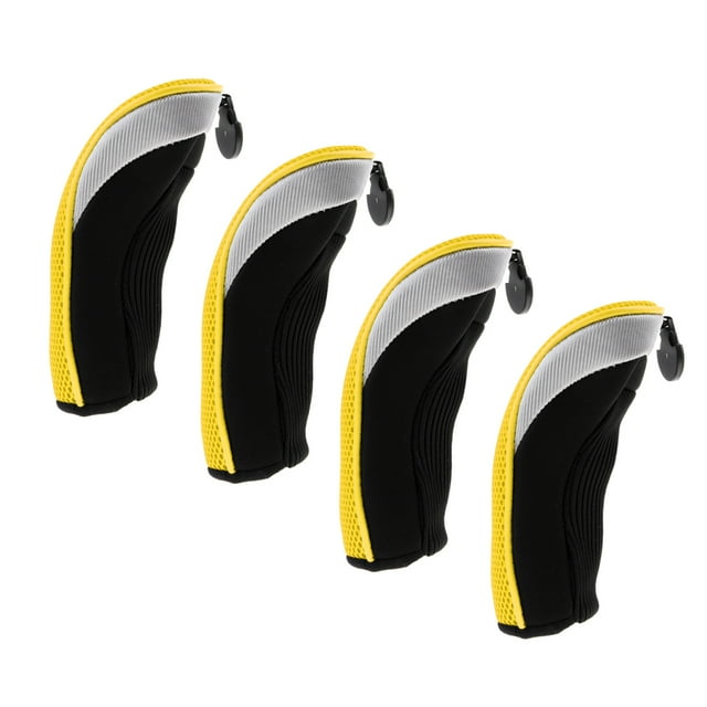 jinwen 4 Neoprene Golf Hybrid Club Kopfbedeckung Replacement / UT Clubs Head Protective Yellow