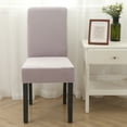 thumbnail image 3 of Skksst Soft Velvet Dining Chair Slipcover Home Banquet Waterproof Spandex Seat Protector Cover, Set of 2, 3 of 7