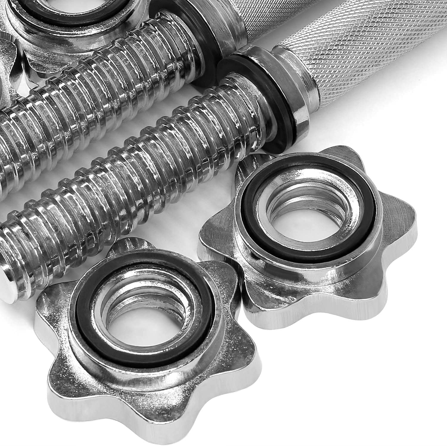 Yes4All 1.15 inch Dumbbell Handles with Lock Collars, Pair