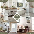 thumbnail image 6 of KIGOTY Kitchen Pantry Storage Cabinet, Double Tilt Out Trash Cabinets Freestanding Storage Cabinets, 2 Drawers and 1 Tilt Out Trash Cabinet, Kitchen, Dinning Room, Living Room, White, 6 of 6