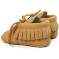 thumbnail image 3 of Baby Loafers Boys Girls Infant Shoes Soft Sole Tassels Moccasins Anti-Slip Crib Shoes, 3 of 6