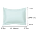 thumbnail image 2 of PiccoCasa Soft 1800 Microfiber Oxford Pillowcases 2Pcs, Standard Silver, 2 of 8