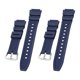 thumbnail image 4 of Correa de reloj de goma Yinane con Hebilla de 1,8 cm de ancho para AE-1300 Sgw-300H Sgw-500H azul oscuro, 4 of 7
