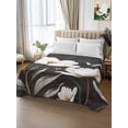 thumbnail image 2 of Farmhouse Floral Queen Size Flat Sheet, Wrinkleproof & Fadeproof Cooling Flat Bed Sheet Only, Magnolia Flowers Vintage Blackboard Breathable Soft Bedding Top Sheets 90 x 102 Inches, 2 of 8