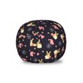 thumbnail image 1 of Cartoon Storage Toy Bag Chair, Snowy Cheerful Dog Cozy Hat and Stars, Stuffed Animal Organizer Washable Bag, Large Size, Dark Purple Dried Rose, by Ambesonne, 1 of 3