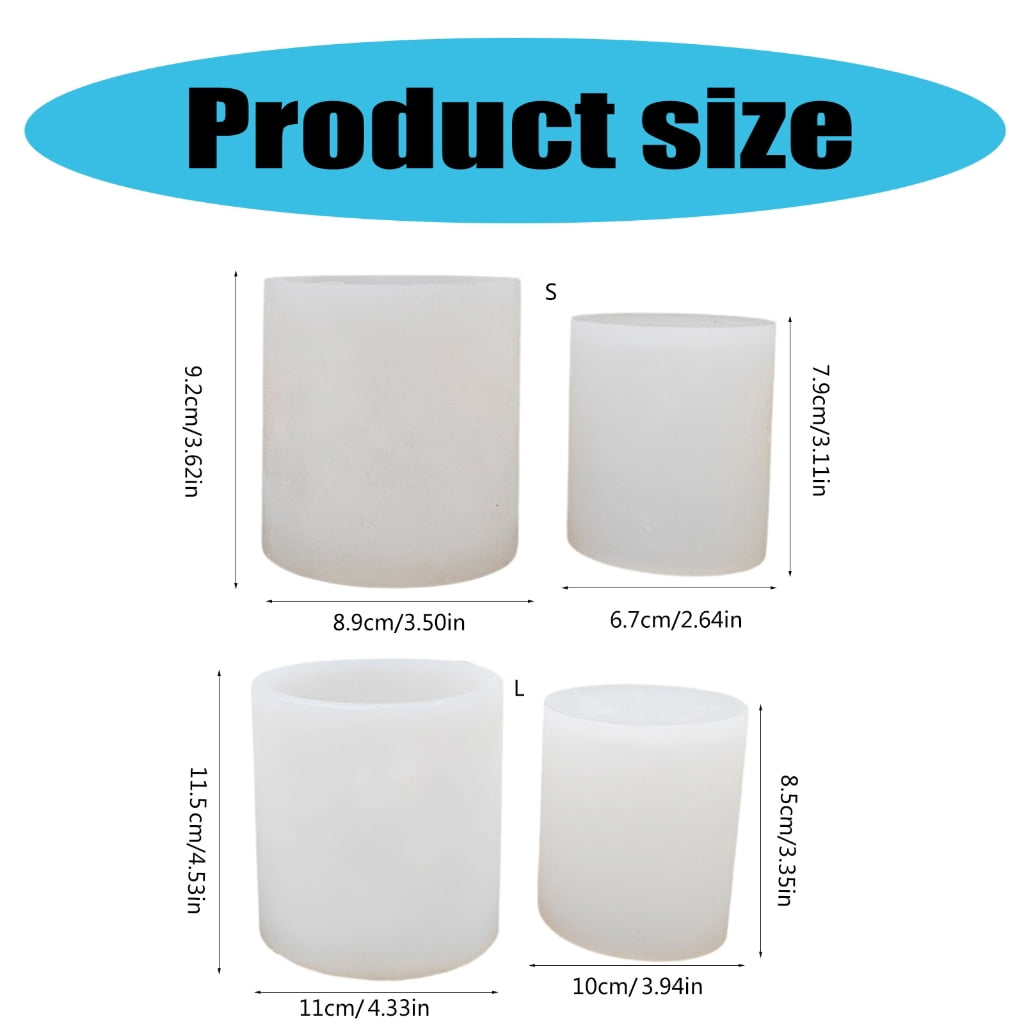 AOOOWER Silicone Resin Mold for Creating Decorative Candle Holders and Storage Containers