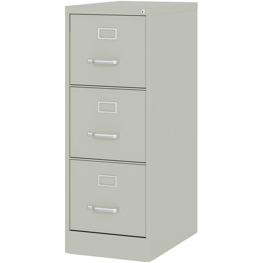 UrbanPro Metal Light Gray Filing Cabinet Vertical 3-Drawers 40.19"H Unassembled