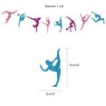 thumbnail image 5 of Winter Olympic Gymnastics Birthday Party Decorations with Colorful Balloons Banner Player Shape Cake Topper for Background Gymnast Party Supplies Kit, 5 of 6