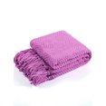 thumbnail image 5 of HOME SOFT THINGS COBIJA TEJIDA REVERSIBLE MANTA LIGERA SÚPER SUAVE Y ACOGEDORA - VIOLETA - 127X152.4CM, 5 of 5
