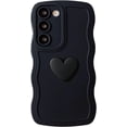 thumbnail image 6 of for Galaxy S23+ Plus Case 5G(6.6" 2023),Cute 3D Colors Love Heart Wavy Frame Full Protection for Samsung Galaxy S23+ 6.6" Soft TPU Shockproof Phone Cover for Women Girls,Green, 6 of 11