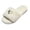 05#White, variant on Women Mens Metal Heart Open Toe Slide Slippers Fluffy Fuzzy Plush Thick Sole Warm Indoor House Footwear