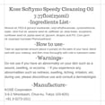 thumbnail image 2 of Aceite Limpiador Kose Softymo Speedy 240ml, 2 of 2