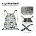 thumbnail image 4 of Balery Lion Hippo Elephant On The Car Pattern Drawstring Backpack Bag Sport Gym Sackpack Cinch Bags Pattern Drawstring Backpack Bag Sport Gym Sackpack Cinch Bags -Small, 4 of 6