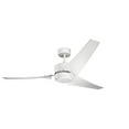 thumbnail image 2 of Ceiling Fan with Light Kit 60 inches Wide-Satin Black Finish Bailey Street Home 147-Bel-2268499, 2 of 10