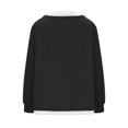 thumbnail image 6 of hxobax Womens Fall Pullover Tops Oversized Fleece Sweatshirt Long Sleeve Crewneck Jumper Tunic Shirt, 6 of 7