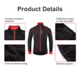 thumbnail image 4 of TFixol Chaqueta de Ciclismo de Invierno para Hombre Chaqueta térmica de Lana para Bicicleta a Prueba de Viento para, 4 of 8