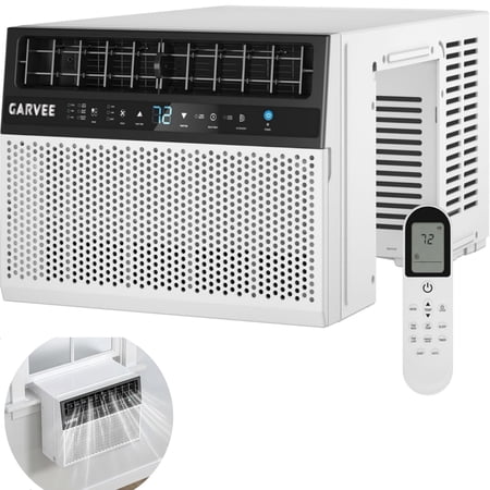 JoanKaren 8000 BTU U-Shaped Window Air Conditioner,Energy-Saving AC Unit Cools up to 370 Sq,Ultra Quiet with Open Window Flexibility