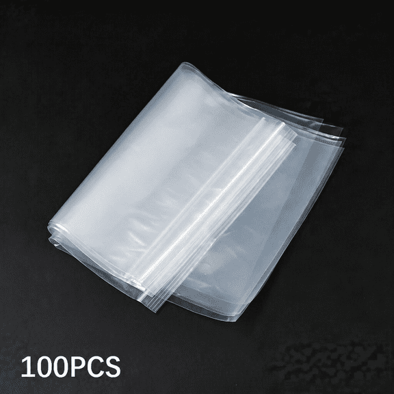 CCOCC 9"X 12"(100 Count)2 Mil Clear Reclosable Zip Plastic Poly Bags with Resealable Lock Seal Zipper Storage Bags