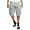 Gray, variant on Turilly Plus Size Shorts for Men Casual Pure Color Outdoors Pocket Beach Work Trouser Cargo Shorts Pant