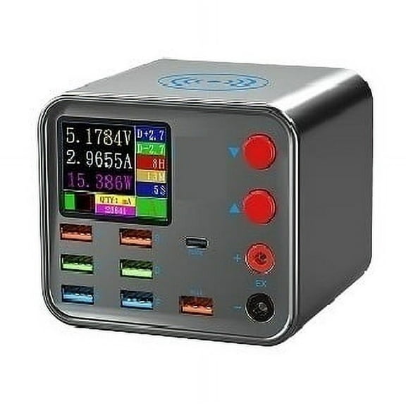 200W 8 Ports USB C Wall Charger Block Fast Wireless Charging Station Hub PD 65W Compatible ,Fast Charging Devices