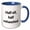 Blue/White, variant on 3drose, Half Elf, Half Exhausted., 11oz Mug
