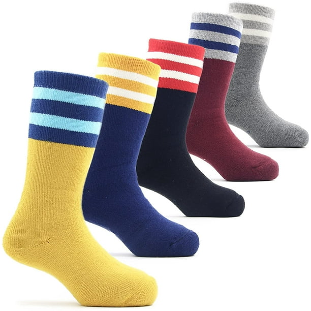 Boys Thick Cotton Socks Kids Warm Socks Winter Thermal Seamless Crew Socks  