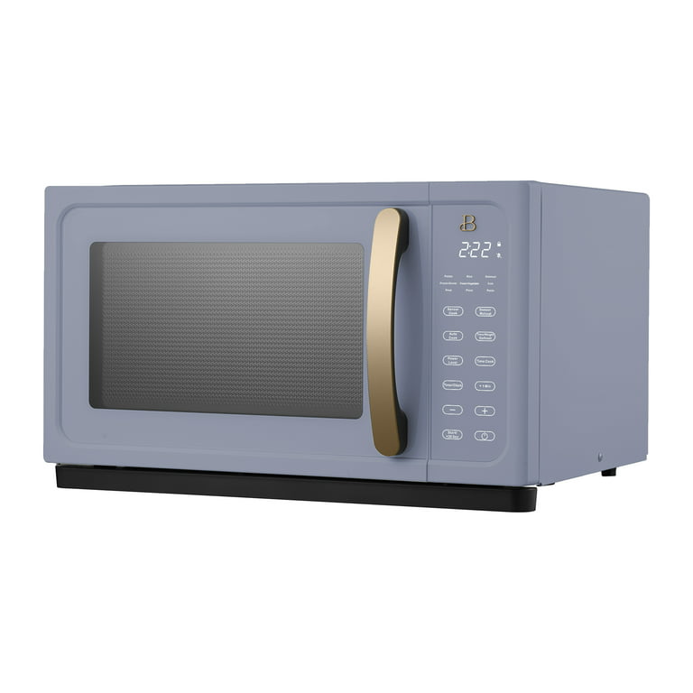 1.1 Cu ft 1000 Watt, Sensor Microwave Oven, Cornflower Blue by Drew  Barrymore