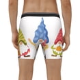 thumbnail image 4 of Cauagu Autumn Funny Gnomes Print Men's Boxer Briefs, Funny & Cute Underwear Elastic Waistband Briefs Ideal Gift for Men,1-Pack, 4 of 7