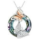 thumbnail image 1 of onlyliua Ofertas Del Día de Hoy Collar Colorido para Mujer, Colgante Redondo de Cristal, Accesorios de Joyería Que Combinan con Todo, 1 of 1