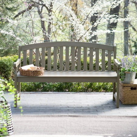 Coral Coast Amherst Curved Back 5 Ft Outdoor Wood Garden Bench