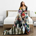 thumbnail image 5 of My Hero Academia Blanket, Anime Throw Blanket For Couch Sofa Bed, Soft Cozy Lightweight Warm Flannel Blanket, Home Decor, Anime Gifts For Boys Girls Kids Teens, 80"X60", 5 of 9