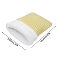 thumbnail image 4 of Cat Winter Sleeping Bag Soft Plush Large Self Warming Bed Cave, Warm Pet Mat Sack for Indoor Cats Small Dogs, Washable Cozy Snuggle Pouch, 4 of 5