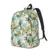 thumbnail image 1 of Disketp Watercolor Palm Tree print Canvas Backpack Lightweight Travel Daypack Student Rucksack Laptop Backpack-Medium, 1 of 5