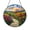 Acrylic 3.5 Inch, variant on Decorative Garden Path Stained Glass Window Hanging with Colorful Flowers and Calm Outdoor Style