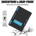 thumbnail image 4 of FIEWESEY Case for Pritom M10 10 Inch/ Gateway/ qunyiCO Y10 Tab/ Voger priorpad X100 / FANGOR F-X10/Digiland Tab Model：DL1036 10" Case Hybrid ShockProof Kids Friendly Built in Stand -BlackBlue+RedBlack, 4 of 7