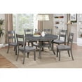thumbnail image 4 of Furniture of America Gerret Wood Padded Dining Chair in Gray (Set of 2), 4 of 7