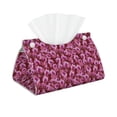 thumbnail image 2 of Lsque Orchids Flowers Printed Long Tissue Box Cover Holder, Facial Paper Organizer Dispenser,Triangle with Bottom Belt, PVC Leather Decorative Organizer, 2 of 9