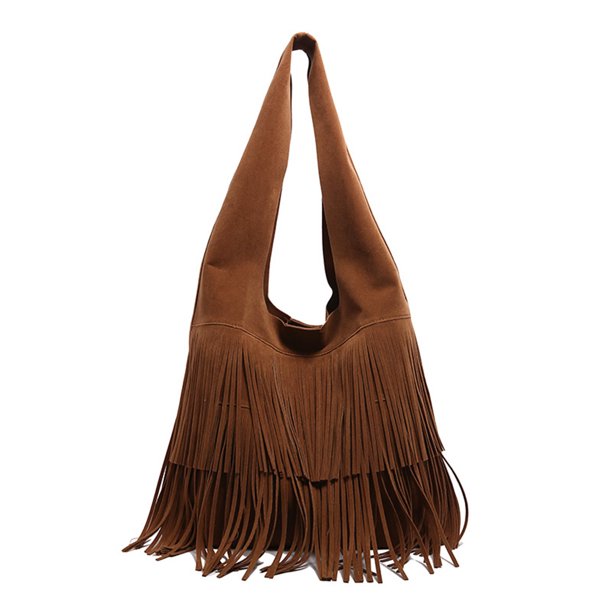 Bolso Summer Bohemian Fringe Bag 2022 (Marrón Oscuro)